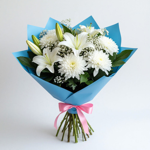 "Шёпот белых лепестков". Букет сборный