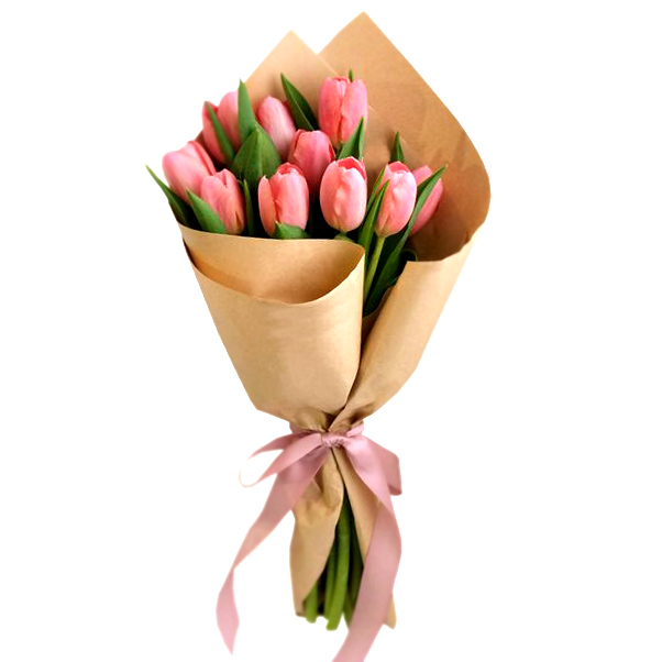 "Розовые тюльпаны". Букет тюльпанов