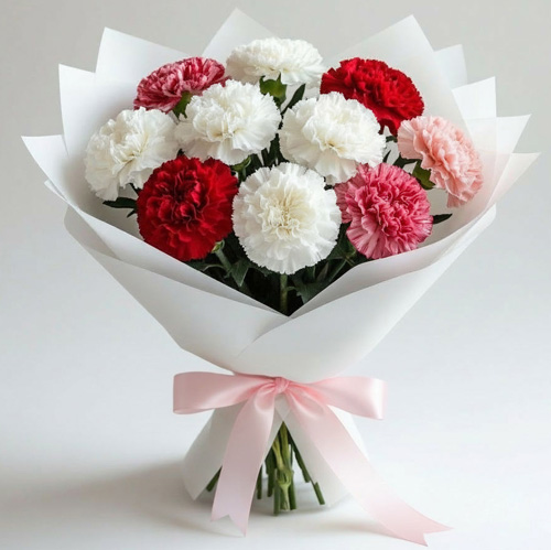 "Мозаика цвета". Букет диантусов